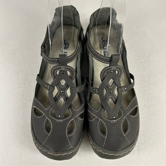 Jambu Women's Black Strappy Sandals with Memory Foam Size 8.5 - Picture 3 of 9